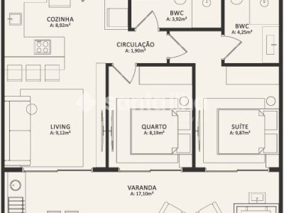 Apartamento à venda com 69m², 2 quartos, 1 suíte, 1 vaga no bairro Morro das Pedras em Florianópolis - Foto 25