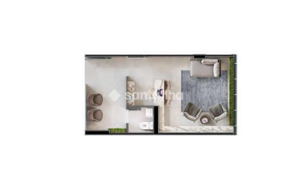Sala/Conjunto à venda com 27m², 1 quarto, 1 suíte, 1 vaga no bairro Campeche em Florianópolis