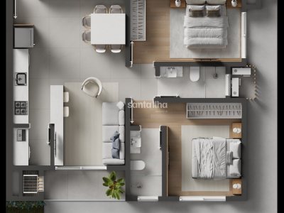Apartamento à venda com 74m², 2 quartos, 1 suíte, 1 vaga no bairro Novo Campeche em Florianópolis - Foto 6