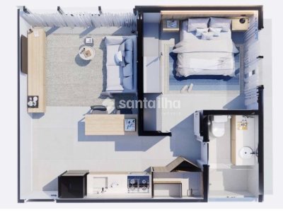 Apartamento à venda com 35m², 1 quarto, 1 vaga no bairro Centro em Florianópolis - Foto 17