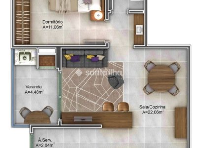 Apartamento à venda com 48m², 1 quarto, 1 suíte, 1 vaga no bairro Pântano do Sul em Florianópolis - Foto 2