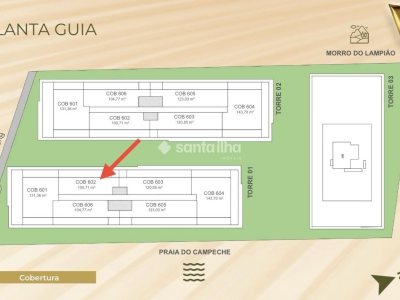 Cobertura à venda com 100m², 2 quartos, 1 suíte, 2 vagas no bairro Campeche em Florianópolis - Foto 14