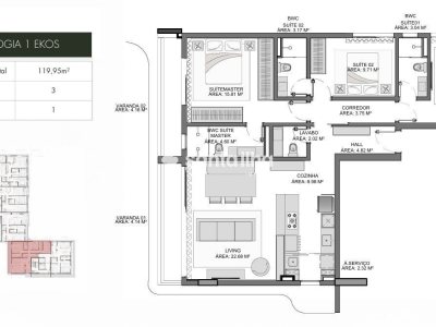 Apartamento à venda com 119m², 1 quarto, 1 suíte no bairro Centro em Florianópolis - Foto 22