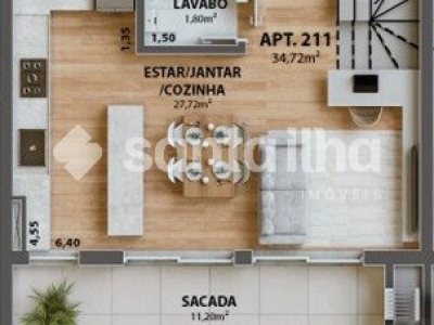 Loft à venda com 64m², 1 quarto, 1 suíte, 1 vaga no bairro Campeche em Florianópolis - Foto 8