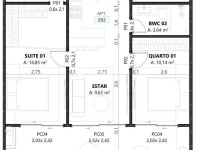 Apartamento à venda com 84m², 2 quartos, 1 suíte, 1 vaga no bairro Campeche em Florianópolis - Foto 15