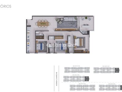Apartamento à venda com 116m², 3 quartos, 1 suíte, 1 vaga no bairro Campeche em Florianópolis - Foto 2