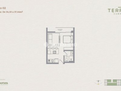 Studio à venda com 36m², 1 quarto no bairro Campeche em Florianópolis - Foto 2