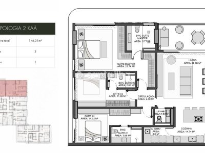 Apartamento à venda com 146m², 3 quartos, 1 suíte, 1 vaga no bairro Centro em Florianópolis - Foto 23