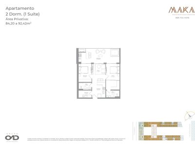 Apartamento à venda com 84m², 2 quartos, 1 suíte, 1 vaga no bairro Campeche em Florianópolis - Foto 13