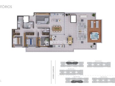 Apartamento à venda com 177m², 3 quartos, 1 suíte, 2 vagas no bairro Campeche em Florianópolis - Foto 10