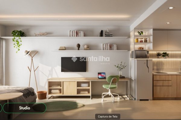 Studio à venda com 21m², 1 quarto no bairro Pantanal em Florianópolis