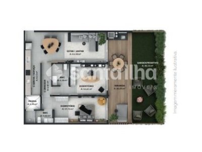 Apartamento à venda com 118m², 2 quartos, 2 suítes, 2 vagas no bairro Cacupé em Florianópolis - Foto 15