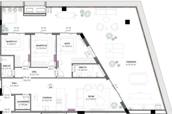 Apartamento à venda com 204m², 3 quartos, 1 suíte, 2 vagas no bairro Campeche em Florianópolis