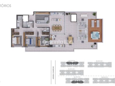 Cobertura à venda com 178m², 3 quartos, 1 suíte, 2 vagas no bairro Campeche em Florianópolis - Foto 13