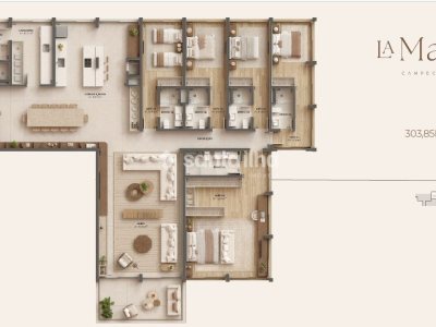 Apartamento à venda com 314m², 6 quartos, 5 suítes, 4 vagas no bairro Campeche em Florianópolis - Foto 23