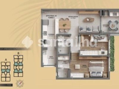 Apartamento à venda com 76m², 2 quartos, 1 suíte, 1 vaga no bairro Cacupé em Florianópolis - Foto 16