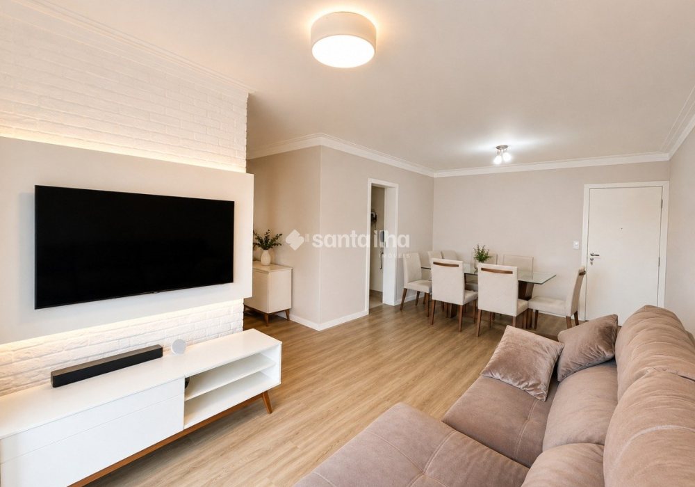 Apartamento à venda com 95m², 3 quartos, 1 suíte, 2 vagas no bairro Itacorubi em Florianópolis - Foto 1