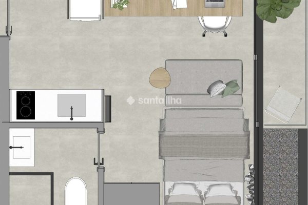 Apartamento à venda com 17m², 1 quarto no bairro Trindade em Florianópolis