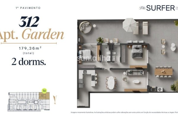 Apartamento à venda com 179m², 2 quartos, 1 suíte, 1 vaga no bairro Campeche em Florianópolis