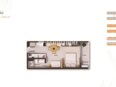 Studio à venda com 34m², 1 quarto no bairro Saco Grande em Florianópolis - Foto 34