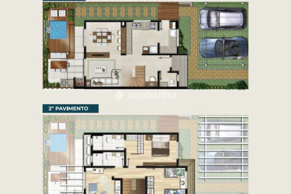 Casa em Condomínio à venda com 96m², 3 quartos, 1 suíte, 2 vagas no bairro Morro das Pedras em Florianópolis
