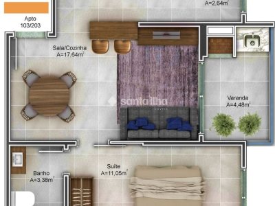 Apartamento à venda com 44m², 1 quarto, 1 suíte, 1 vaga no bairro Pântano do Sul em Florianópolis - Foto 8