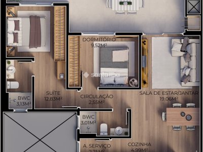 Apartamento à venda com 79m², 2 quartos, 1 suíte, 1 vaga no bairro Ingleses do Rio Vermelho em Florianópolis - Foto 8