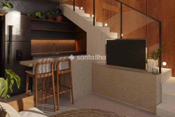 Loft à venda com 42m², 1 quarto, 1 suíte, 1 vaga no bairro Novo Campeche em Florianópolis