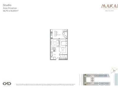 Apartamento à venda com 56m², 1 quarto, 1 vaga no bairro Novo Campeche em Florianópolis - Foto 5