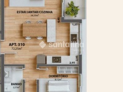 Apartamento à venda com 90m², 2 quartos, 1 suíte, 1 vaga no bairro Campeche em Florianópolis - Foto 3