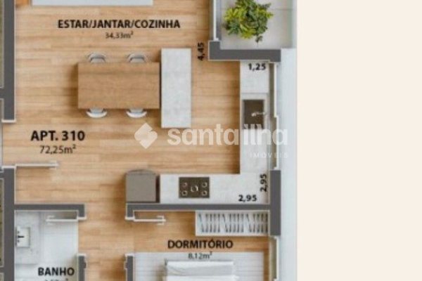 Apartamento à venda com 90m², 2 quartos, 1 suíte, 1 vaga no bairro Campeche em Florianópolis