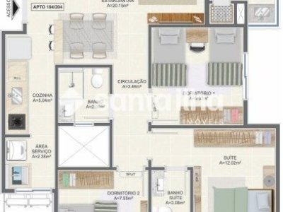 Apartamento à venda com 93m², 3 quartos, 1 suíte, 2 vagas no bairro Campeche em Florianópolis - Foto 33