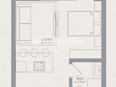 Studio à venda com 35m², 1 quarto no bairro Campeche em Florianópolis - Foto 10