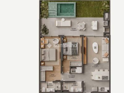 Apartamento à venda com 74m², 2 quartos, 1 suíte, 1 vaga no bairro Ponta das Canas em Florianopolis - Foto 40
