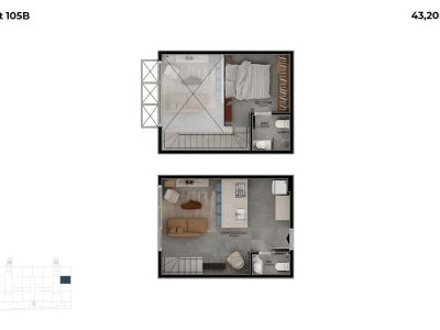Apartamento à venda com 43m², 1 quarto, 1 suíte, 1 vaga no bairro Ribeirão da Ilha em Florianópolis - Foto 7