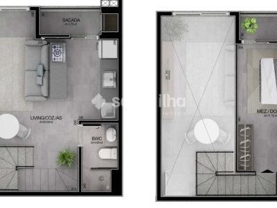 Loft à venda com 59m², 1 quarto, 1 suíte, 1 vaga no bairro Campeche em Florianópolis - Foto 8