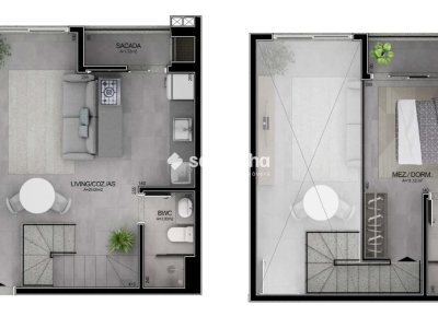 Loft à venda com 77m², 1 quarto, 1 suíte, 1 vaga no bairro Campeche em Florianópolis - Foto 2