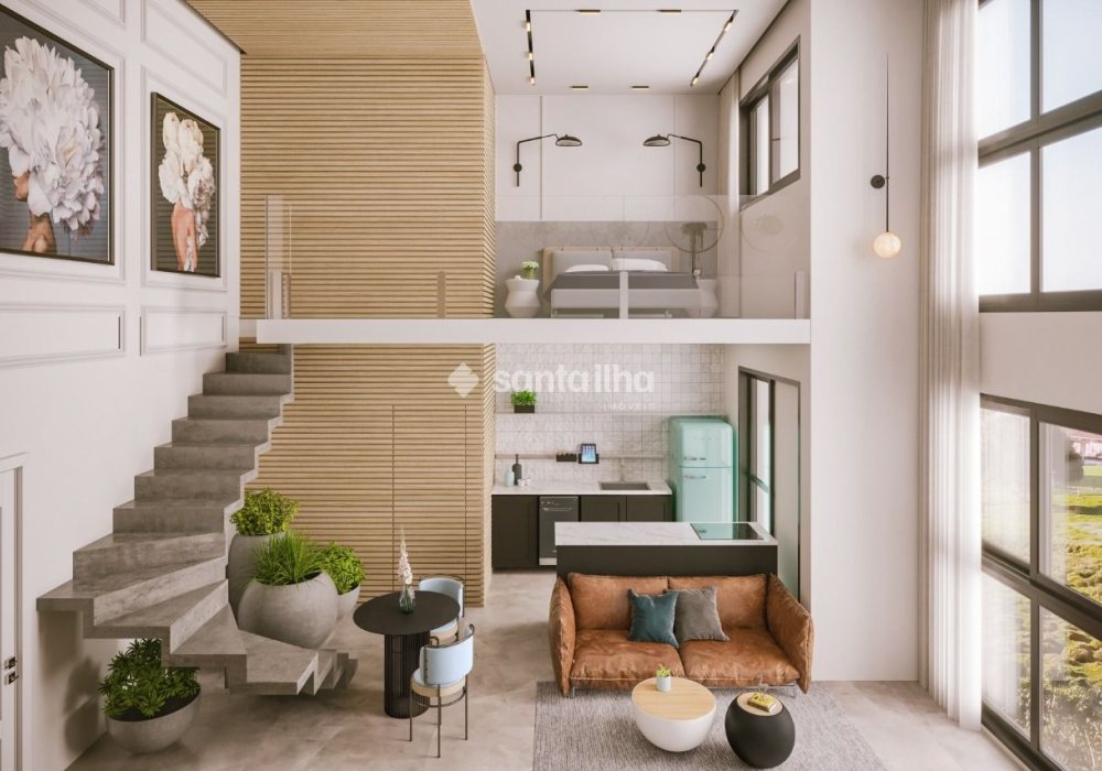 Loft à venda com 60m², 1 quarto, 1 suíte, 1 vaga no bairro Campeche em Florianópolis - Foto 1